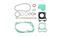 Picture of Gasket Set Full for 2010 Suzuki UX 125 L0 SIXteen