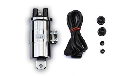Picture of Ignition HT Coil 12v Points Chrome Twin Lead 2 Poles