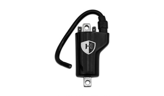 Picture of Ignition HT Coil 12v CDI Single Lead 2 Terminals (80mm) Thin