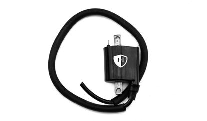 Picture of Ignition HT Coil 12v CDI Single Lead (2 Terminals 12+9)  (80mm) IGN-206