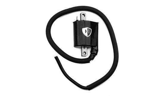 Picture of Ignition HT Coil 12v CDI Single Lead (2 Terminals 12+3)  (80mm)