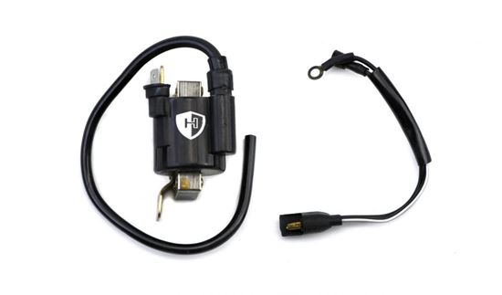 Picture of Ignition HT Coil 12v CDI Single Lead 1 Terminals (70mm)