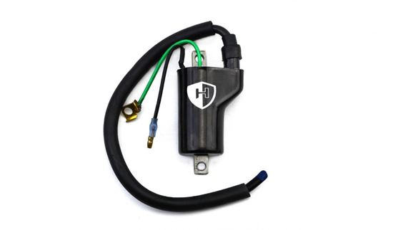 Picture of Ignition HT Coil 12v CDI Single Lead 2 Terminals (90mm)