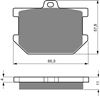 Picture of Brake Disc Pads Front L/H Goldfren for 1979 Yamaha XS 650 F