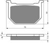 Picture of Brake Disc Pads Front L/H Goldfren for 1980 Suzuki GSX 750 ET