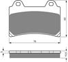 Picture of Brake Disc Pads Front R/H Goldfren for 1998 Yamaha XVZ 1300 A Royal Star (4YP2) (Europe Model)