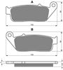 Picture of Goldfren AD014, VD156/2, FA142/2, FA196, FDB664, SBS700 Disc Pads (Pair)