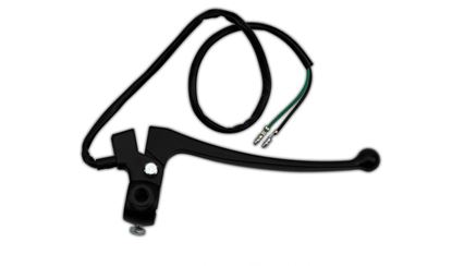 Picture of Handlebar Lever Assembly Right Hand Black with Mirror Boss & Switch