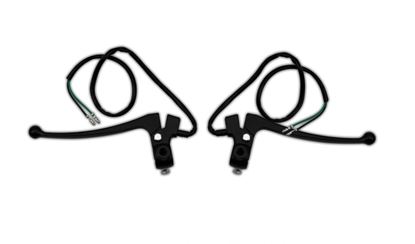 Picture of Lever Assembly Black with Mirror Boss & Brake/Clutch Switch (Pair)