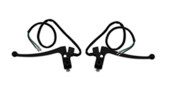 Picture of Lever Assembly Black with Mirror Boss & Brake/Clutch Switch (Pair)