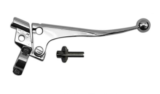 Picture of Handlebar Lever Assembly Chrome Right Hand British Style with ball end