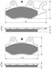 Picture of Goldfren K5-088, FA165/2, FA215/2 Disc Pads (Pair)