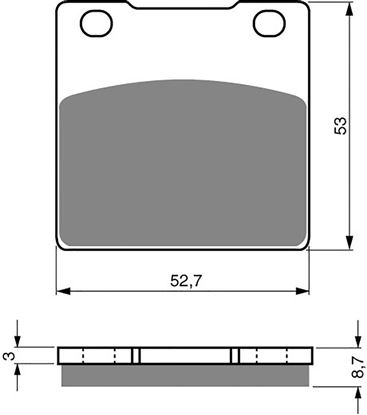 Picture of Goldfren S33-016, VD327, FA63, FDB338/R, SBS526 Disc Pads (Pair)