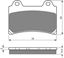 Picture of Goldfren S33-073, VD242, FA123, FDB662, SBS590 Disc Pads (Pair)
