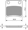 Picture of Goldfren 303-S33(7.70mm), FA257 Disc Pads (Pair)