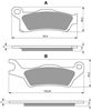 Picture of Goldfren AD310, FA617 as fitted to Can Am's Disc Pads (Pair)