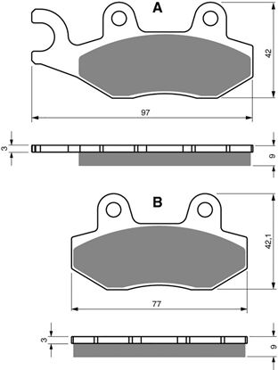 Picture of Goldfren S33-334, FA228 Disc Pads (Pair)