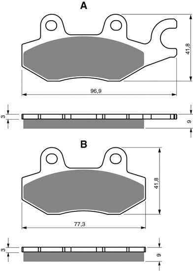 Picture of Goldfren AD332, FA197 Disc Pads (Pair)