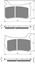 Picture of Goldfren Brake Pads AD276 as fitted to Beringer 4 Piston Caliper