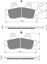 Picture of Goldfren Brake Pads  AD285 as fitted to Honda CBF150/250 Front