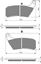 Picture of Goldfren Brake Pads AD321 as fitted to caliper smaller version of