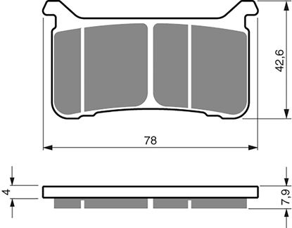 Picture of Gold Fren Pads AD386-04 FA700