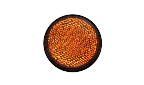 Picture of Reflector Orange Round Bolt-on Black Rim OD 60mm