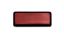 Picture of Reflector Red Rectangle Stick-on Black Rim 85mm x 30mm