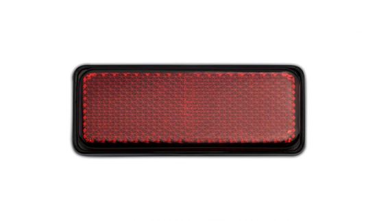 Picture of Reflector Red Rectangle Bolt-on Black Rim 85mm x 30mm