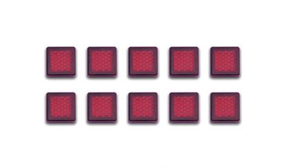Picture of Reflector Red Square 10 x Stick-on 20mm x 20mm (Per 10)
