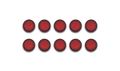 Picture of Reflector Red Round 10 x Stick-on O.D 20mm (Per 10)