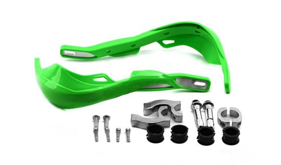 Picture of Hand Guards Wrap Round with Alloy Inserts Green (Pair)