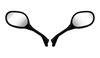 Picture of Mirrors Left & Right Hand for 1999 Yamaha YN 100 Neo's (5KK8) with 8mm thread