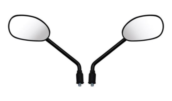 Picture of Mirrors 10mm Black Rectangle Left and Right Honda CBF125 (Pair)