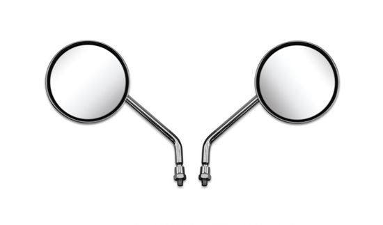 Picture of Mirrors Left & Right Hand for 1971 Suzuki T 125 R Stinger with 8mm thread