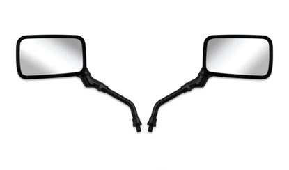 Picture of Mirrors 10mm Black Rectangle Left & Right Yamaha Thread (Pair)