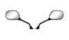 Picture of Mirrors Left & Right Hand for 1999 Yamaha CW 50 Original (BW's) (4VV) with 8mm thread