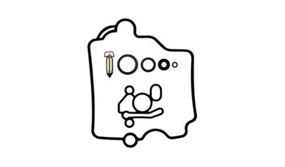 Picture of Carburettor Repair Kit Suzuki RF600RP-RV 93-98, RF900RR-RW 94-98