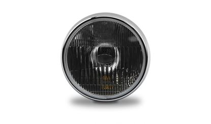 Picture of Headlight Round  7' Chrome Rim & Satin Black Bowl Back