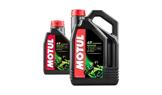 Picture of Motul Oil & Lubricant 5000 10w40 4T Semi Synthetic (4L+1L Free) Promo