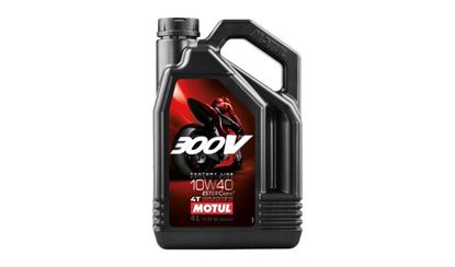 Picture of Motul Oil & Lubricant 300V Factory Line 10w40 4T 100% Synthetic 4 Lts