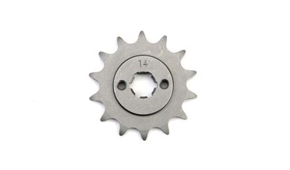 Picture of 14 Tooth Front Gearbox Drive Sprocket Cagiva Mito 125 Ref: JTF711