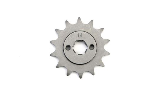 Picture of 14 Tooth Front Gearbox Drive Sprocket Cagiva Mito 125 Ref: JTF711