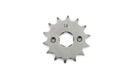 Picture of 14 Tooth Front Gearbox Drive Sprocket Honda C90 C90 ZZ  Ref: JTF264