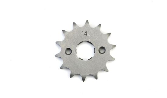 Picture of 14 Tooth Front Gearbox Drive Sprocket Honda C90 C90 ZZ  Ref: JTF264