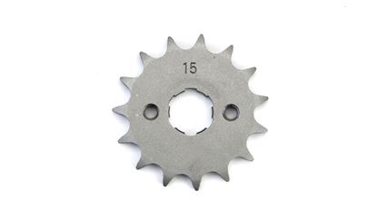 Picture of 15 Tooth Front Gearbox Drive Sprocket Honda EZ90 Cub Ref: JTF264