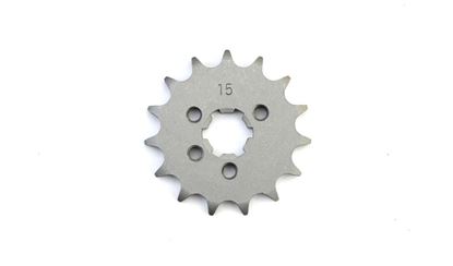 Picture of 15 Tooth Front Gearbox Drive Sprocket Kawasaki KE100 BN125 AR125 JTF417