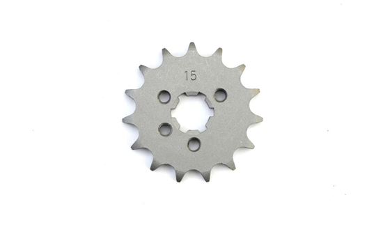 Picture of 15 Tooth Front Gearbox Drive Sprocket Kawasaki KE100 BN125 AR125 JTF417