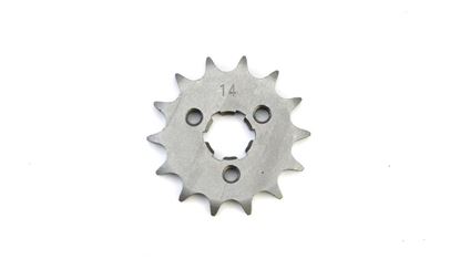 Picture of 14 Tooth Front Gearbox Drive Sprocket Kawasaki KC KH KM100 KE JTF418