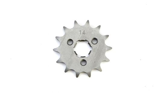 Picture of 14 Tooth Front Gearbox Drive Sprocket Kawasaki KC KH KM100 KE JTF418